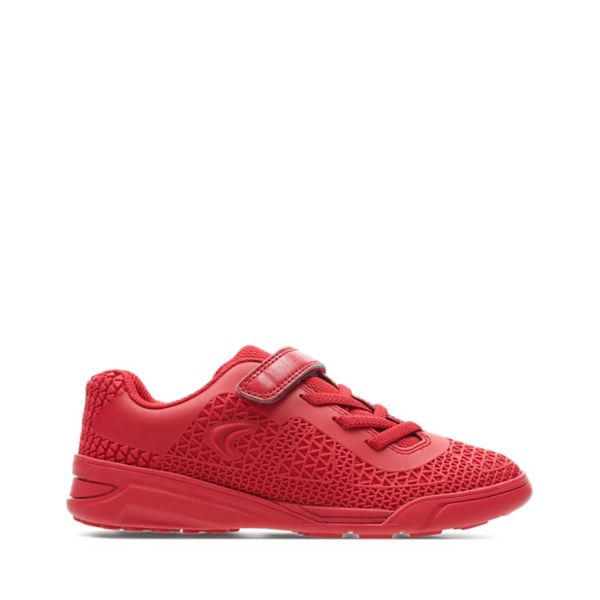 Clarks Girls Award Blaze Kid Trainers Red | USA-6935480